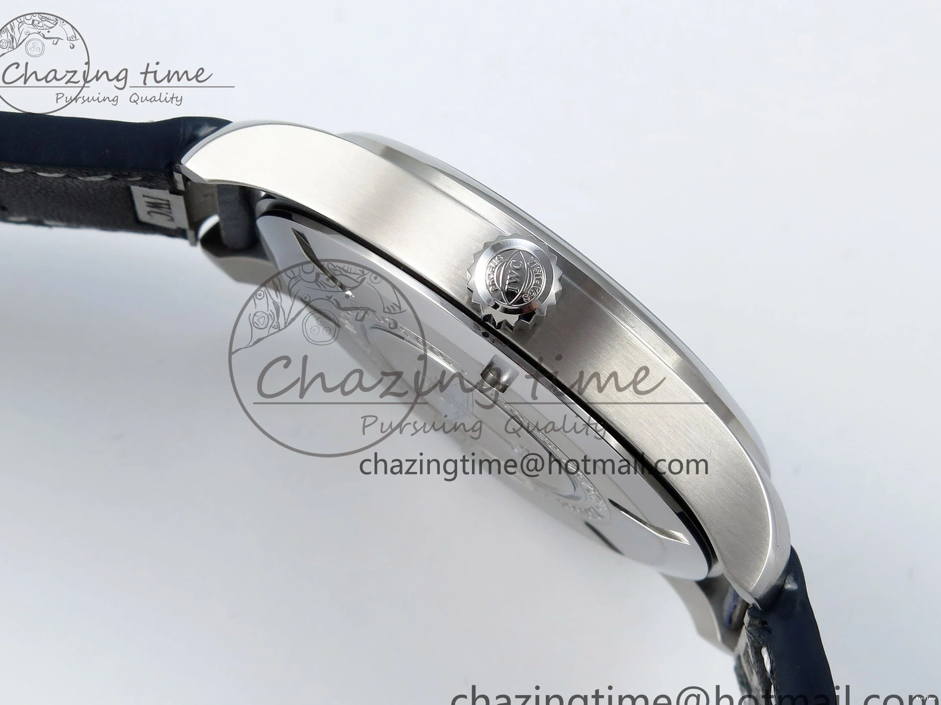 MIROTIME 0401 DailyWear Pilot Mark XX BLSF 1:1 Best Edition Blue Dial on Blue Leather Strap MIYOTA 7022